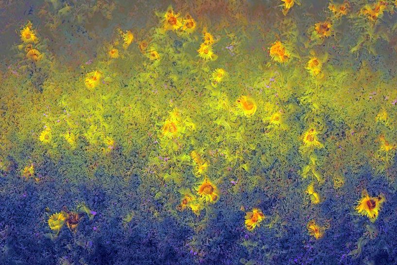 Zonnebloemen van Linda van der Veeken