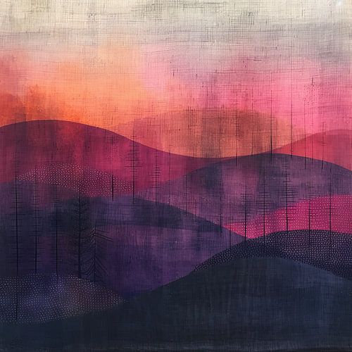 Dotted Sunset Peaks