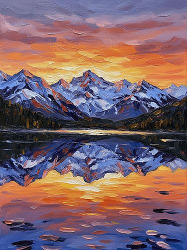 Alpenglow Reflections