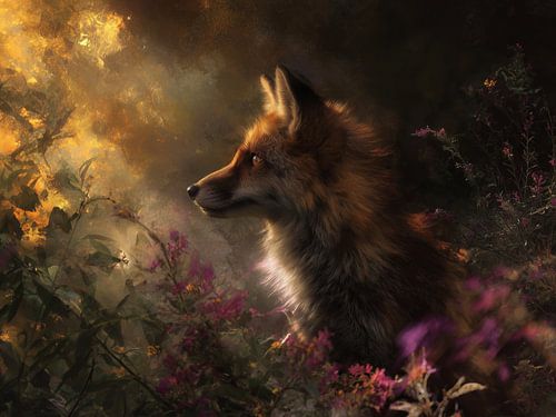 Fox in the glimmer of light by ARTemberaubend