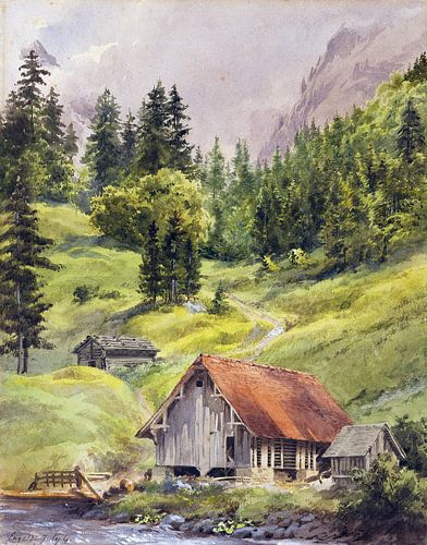 Engelberg, EDWARD THEODORE COMPTON, Ca. 1880-90