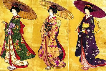 schilderachtige Japanse kunst van Egon Zitter