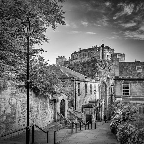 De Vennel in Edinburgh - Monochroom