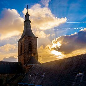 Rolduc in Zonsondergang van Kevin van Dijke