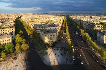 Arc de Triomphe schaduw Parijs