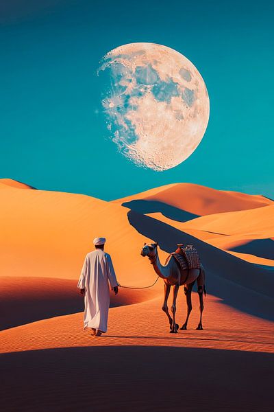 Hike through the sandy desert by Poster Art Shop