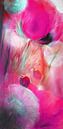 Klaprozen en paardebloemen, roze van Annette Schmucker thumbnail