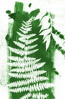 Abstract green leaves