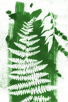 Abstrakte grüne Blätter von Lies Praet
