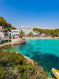 Beautiful view of Cala Santanyi beach bay on Majorca, Spain by Alex Winter