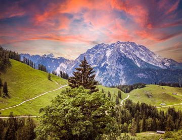 Vue sur le Watzmann dans les Alpes de Berchtesgaden sur Animaflora PicsStock