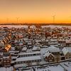 Drohnenpanorama von Bocholtz unter einer dicken Schneedecke von John Kreukniet