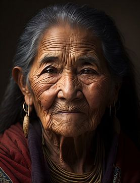 Native American old woman
