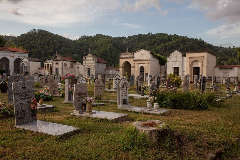 Cemetery Piemont Italy by Joost Adriaanse