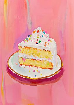 Cake dopamine decor roze snoepjes van Niklas Maximilian