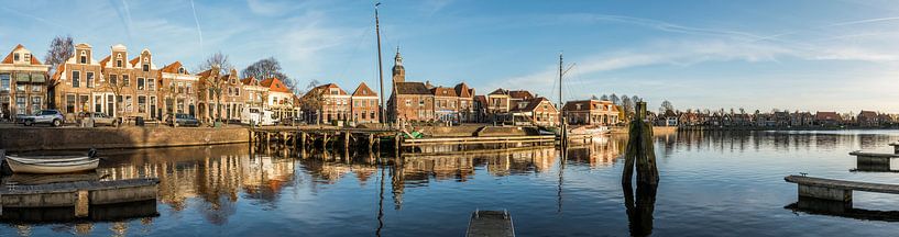 Panorama-Blokzijl mit Hafen  von Daan Kloeg