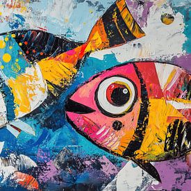 Peinture de poisson | Couleurs de poisson sur La collection ARTEO