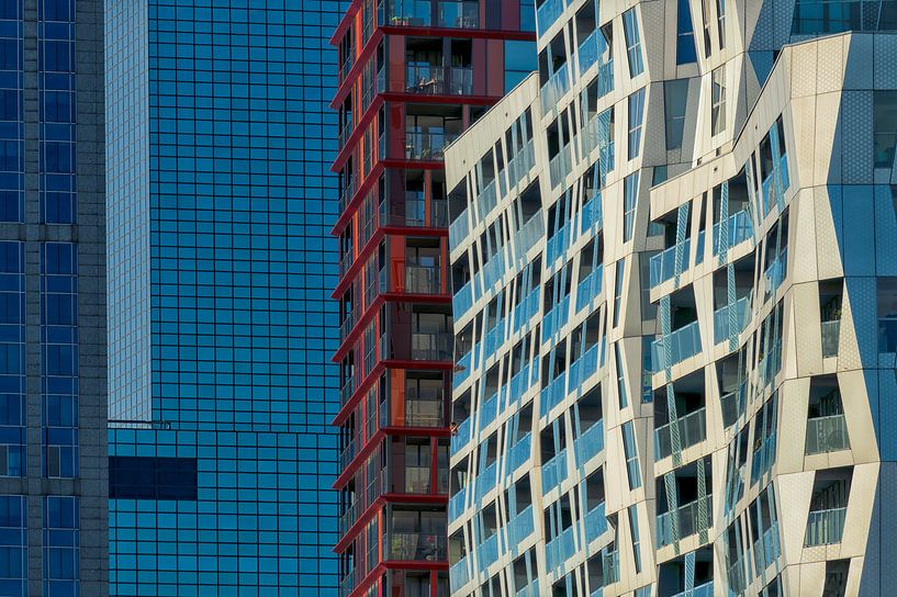 Bâtiments en miroir à Rotterdam par Peter van Vuuren