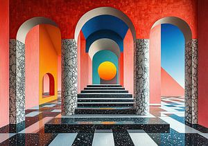 Surrealismus Architektur Design Geometrie