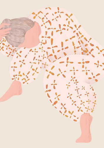 abstracte illustratie in aardetinten