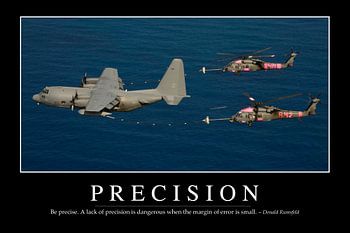 STK107237M-Precision: Inspirierendes Zitat und Motivationsposter