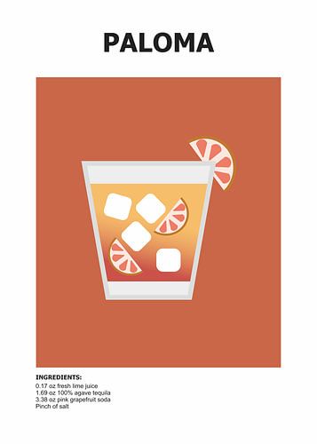 cocktail paloma minimaliste