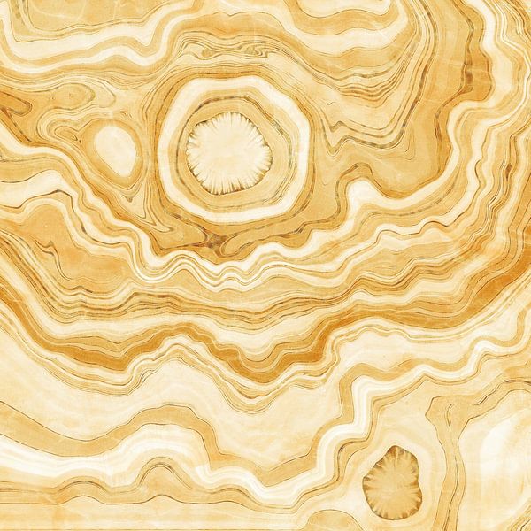 Gouden Agaat Textuur 10 van Aloke Design