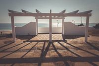 Pergola en rétro-éclairage