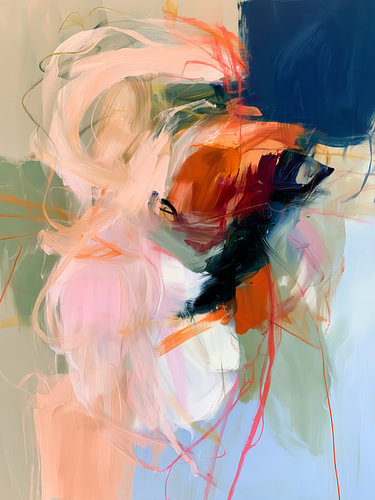 Modern brush strokes abstraction 01