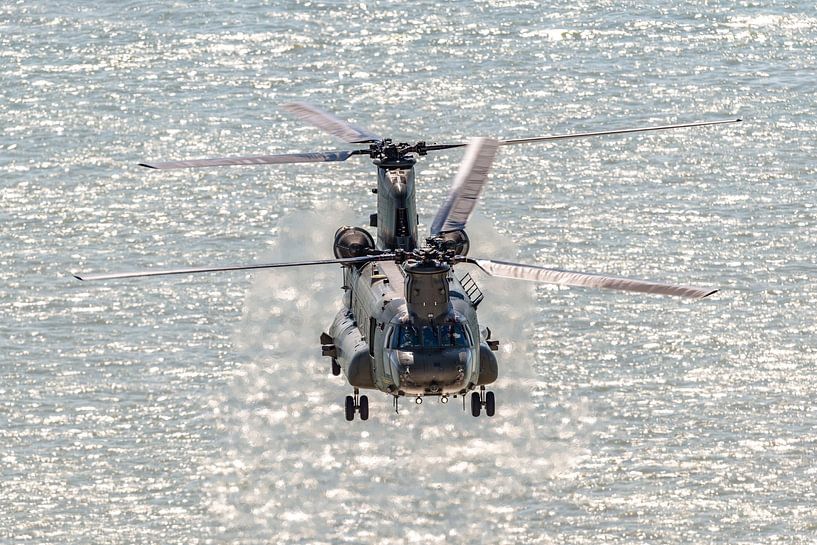 A Royal Air Force Boeing CH-47 Chinook photographed at Beachy Head. by Jaap van den Berg