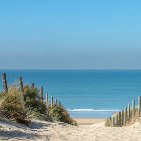 Dünenweg zum Strand von Zandvoort von John van de Gazelle