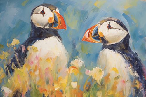 Two Puffins