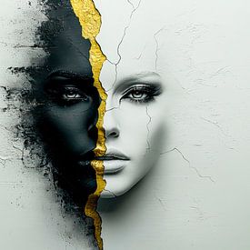Goldene Bruchlinie – Die geteilte Seele von Klaus Tesching - Art-AI