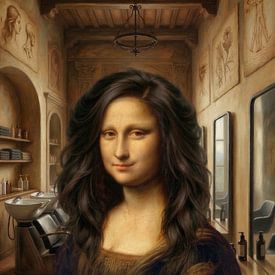 Mona Lisa - the Blow-dry Edition sur Marja van den Hurk