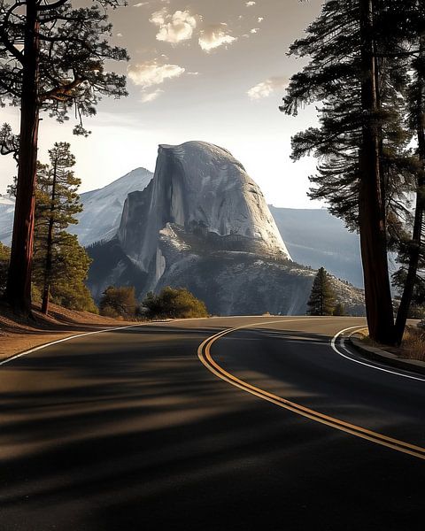 Glacier Road, Half Dome von fernlichtsicht