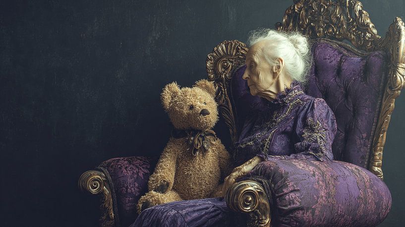 La vieille dame et l'ours en peluche L'histoire du temps par Karina Brouwer