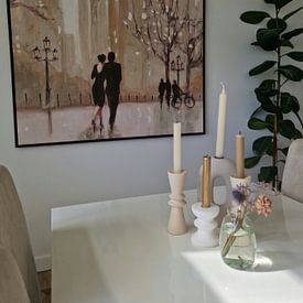 Customer photo: An Evening Out Neutral Crop, Julia Purinton by Wild Apple, on canvas