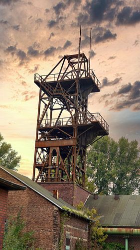 Old colliery tower in the Ruhr area