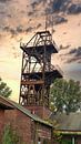 Oude mijntoren in het Ruhrgebied van HGU Foto thumbnail