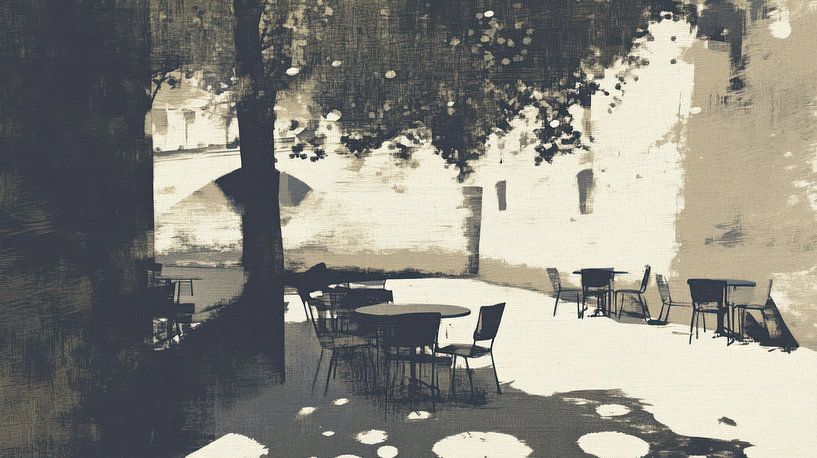 Sur la Seine à Paris par Franka Poulain