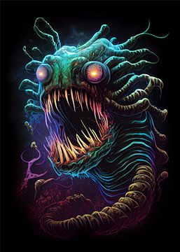 Worm Monster van WpapArtist WPAP Artist