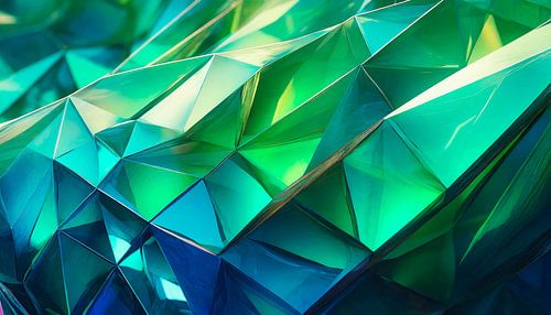 Groene en blauwe stenen