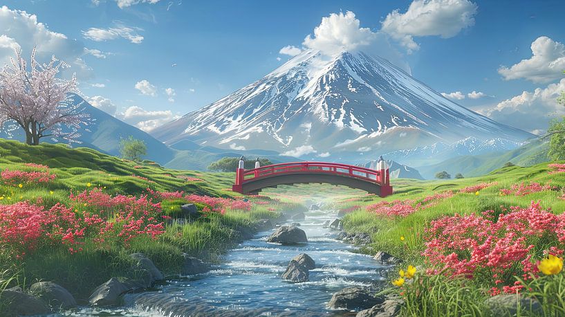 Japanese landscape by Egon Zitter