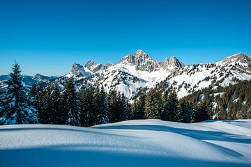 Tannheimer Berge im Winterzauber von Leo Schindzielorz