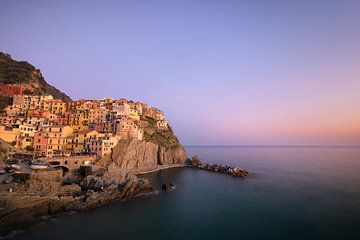 Manarola town in the sunset light by iPics Photography