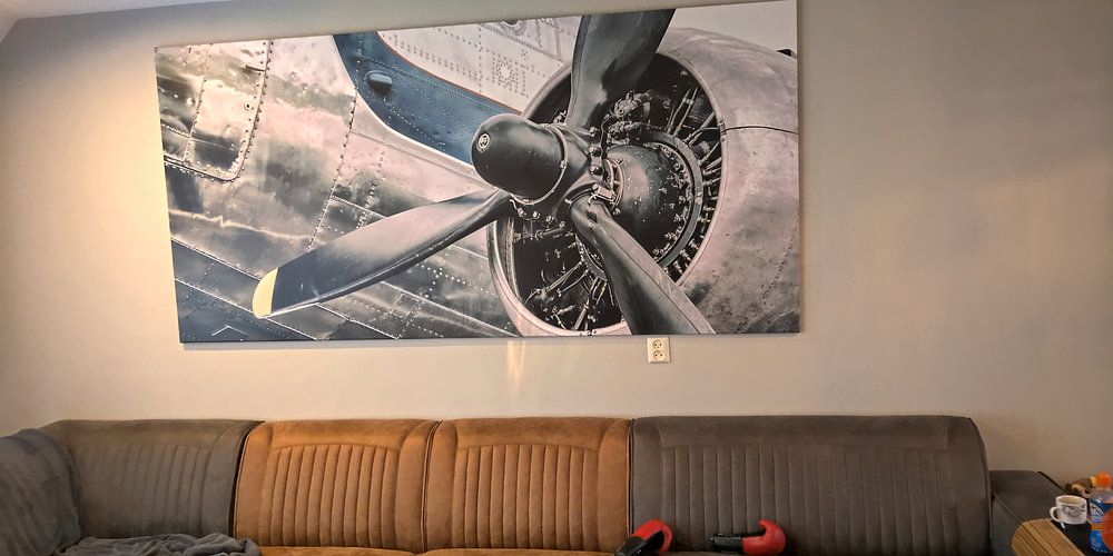 Vintage Douglas DC-3 propeller vliegtuig klaar voor vertrek  van Sjoerd van der Wal Fotografie 