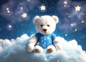 Teddybär im Schlafanzug