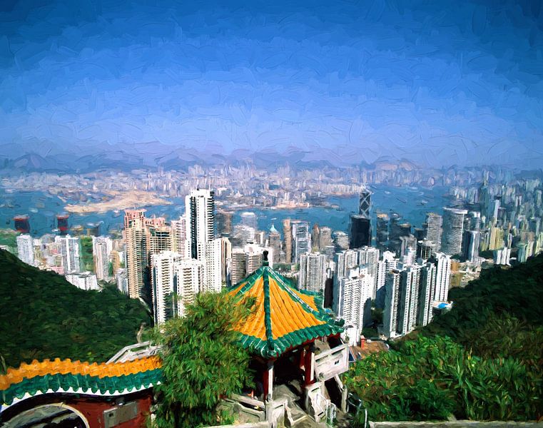 Victoria Harbour Hong Kong par Patrick Hoenderkamp