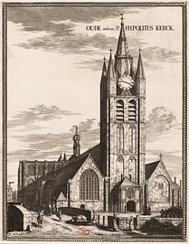 Coenraet Decker, Old church (St. Hypolituskerk) in Delft by Atelier Liesjes