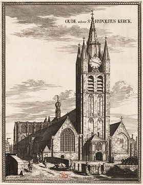 Coenraet Decker, Alte Kirche (St. Hypolituskerk) in Delft